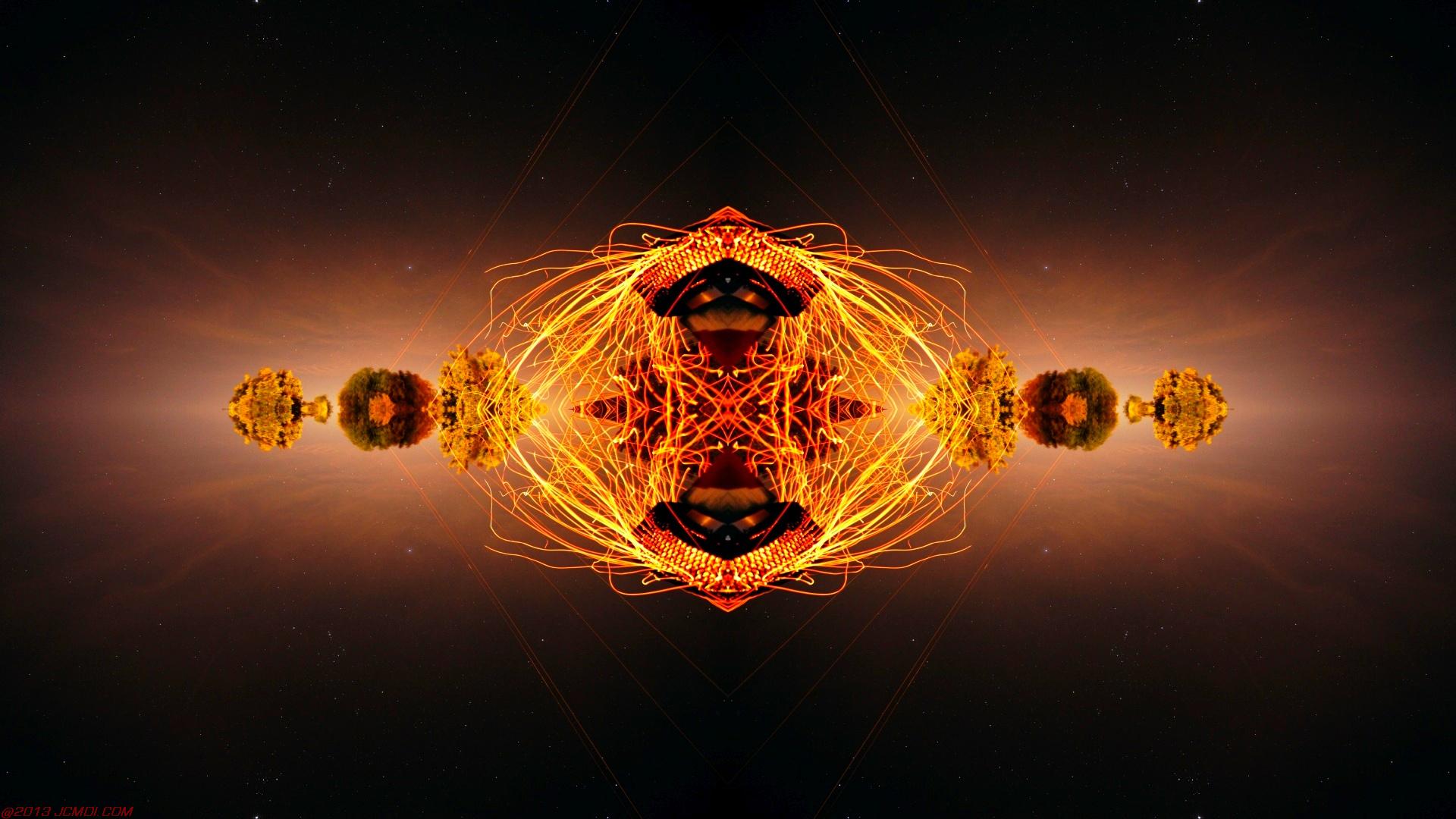 Chimney Sparks Abstract Artwork Timelapse Still Images